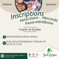 Inscriptions périscolaire et cantine